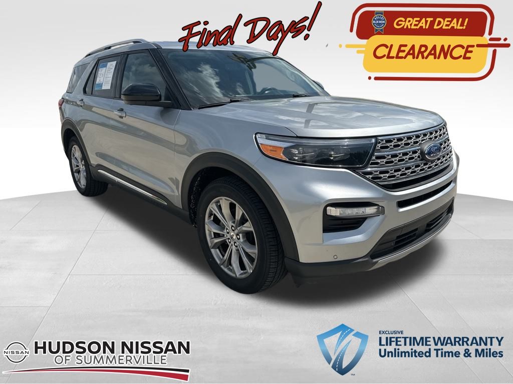 2023 Iconic Silver Metallic Ford Explorer Limited SUV