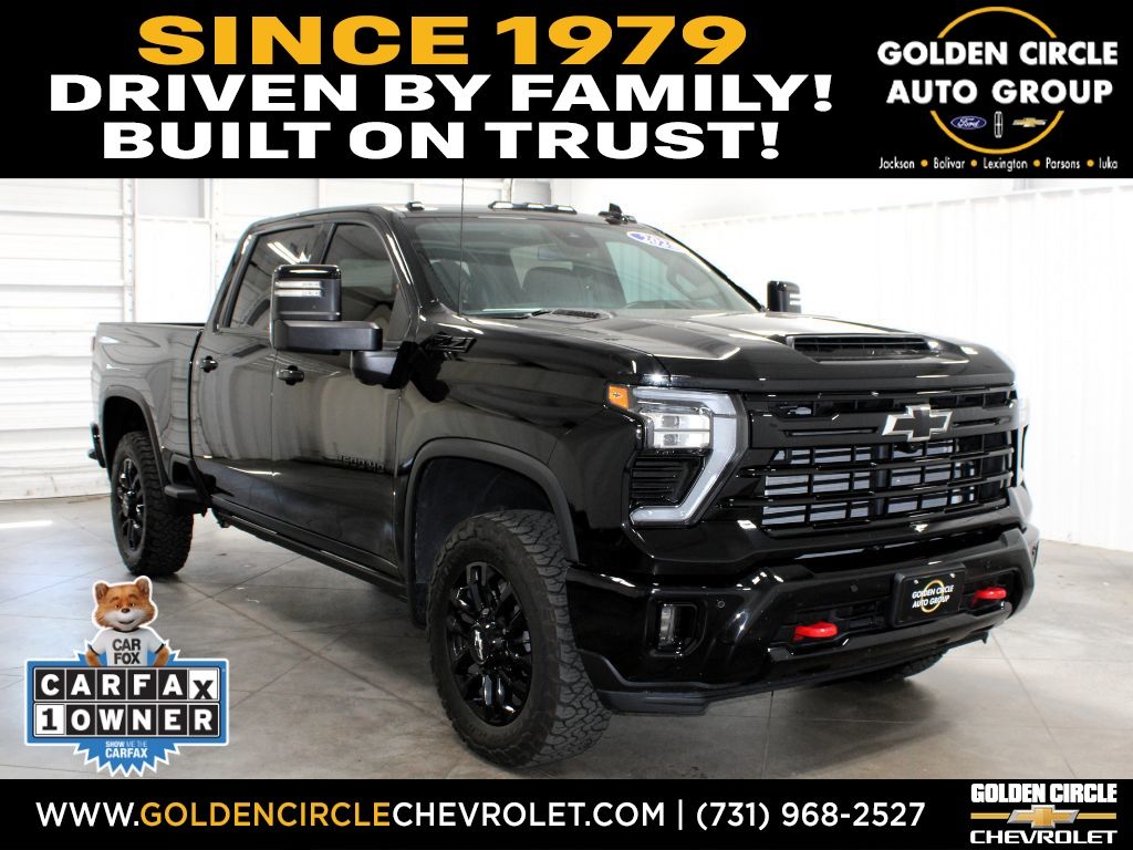 Black 2025 Chevrolet Silverado 2500HD Pickup Truck Four-Wheel Drive Automatic