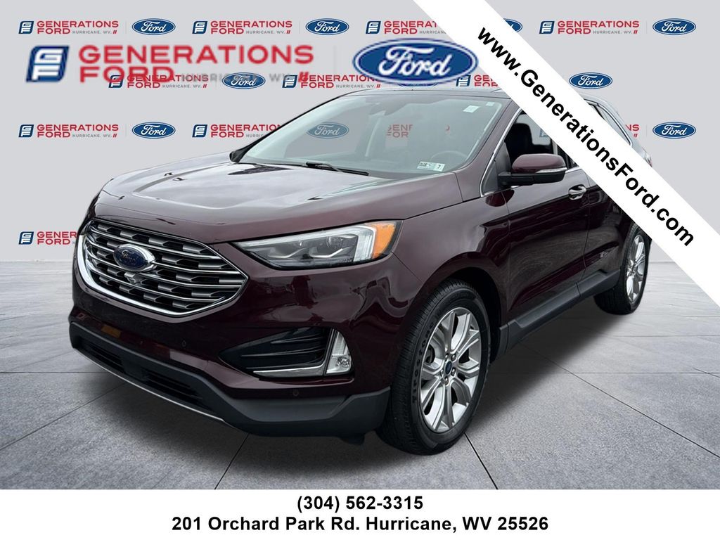 Red (Burgundy) 2022 Ford Edge SUV / Crossover All-Wheel Drive 8-Speed Automatic