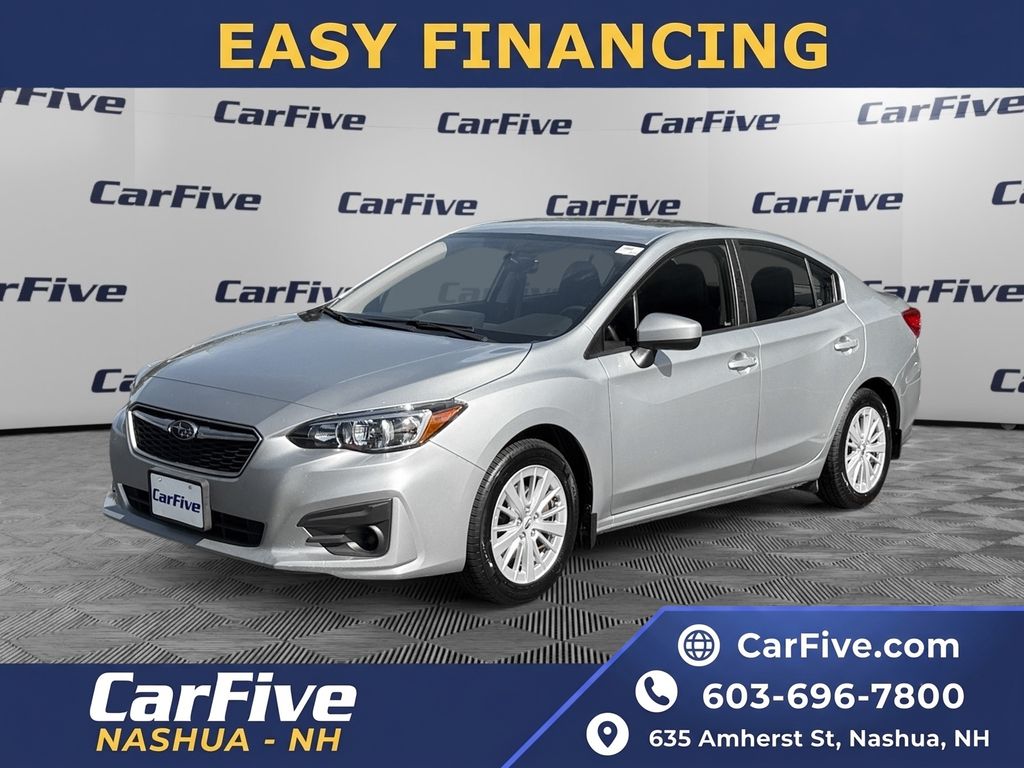 Ice Silver Metallic 2018 Subaru Impreza Sedan All-Wheel Drive Continuously Variable Transmission