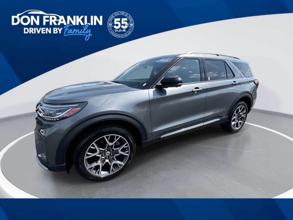 Carbonized Gray Metallic 2025 Ford Explorer Platinum AWD SUV / Crossover All-Wheel Drive Automatic