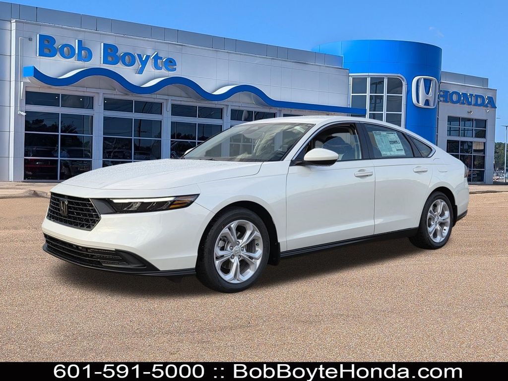 Platinum White 2026 Honda Accord Sedan Front-Wheel Drive Continuously Variable Transmission