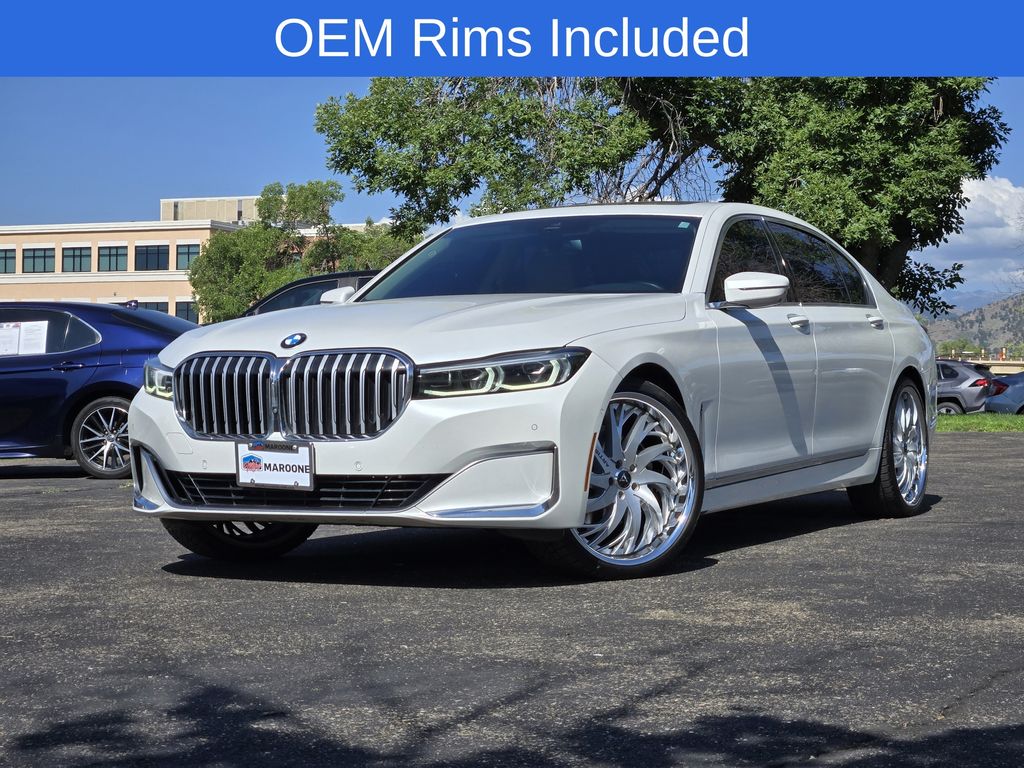 White Metallic 2022 BMW 7 Series Sedan Rear-Wheel Drive 8-Speed Automatic