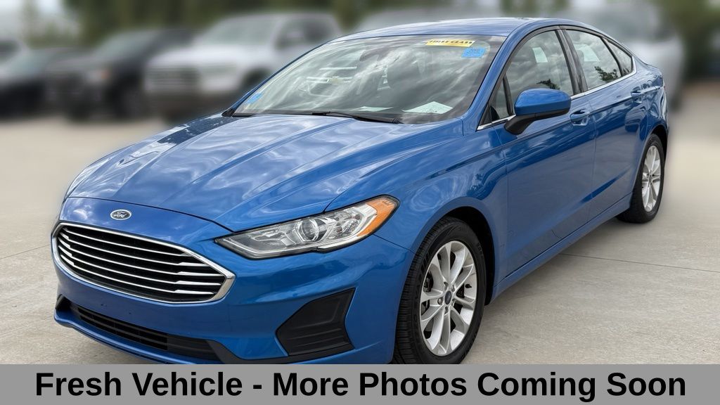 Blue Metallic 2019 Ford Fusion Sedan Front-Wheel Drive 6-Speed Automatic
