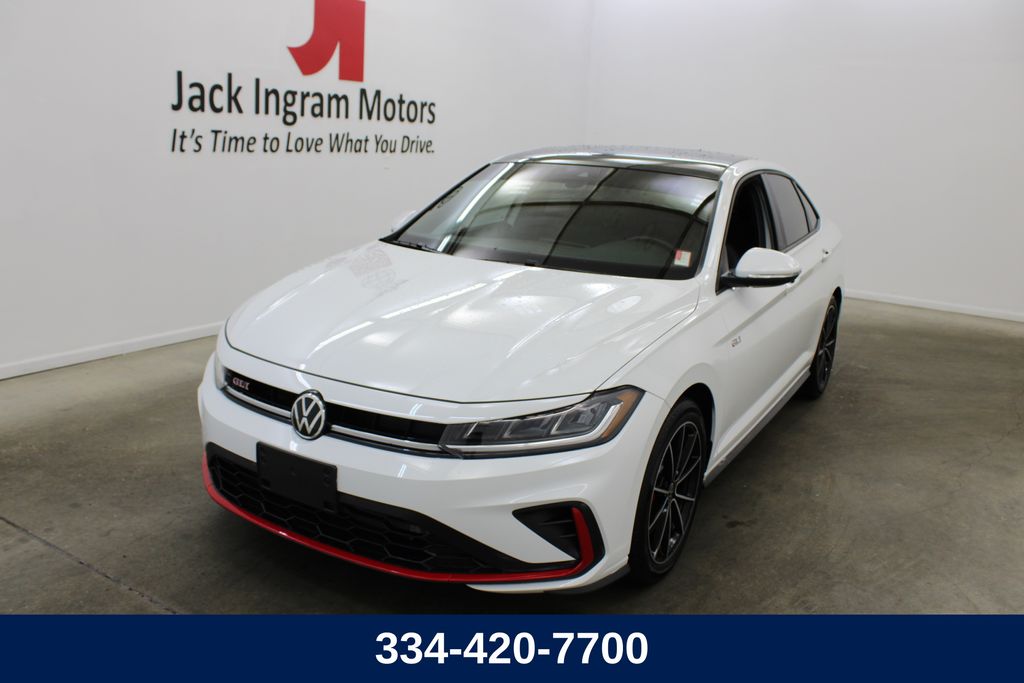 Pure White 2025 Volkswagen Jetta GLI Sedan Front-Wheel Drive 6-Speed Manual