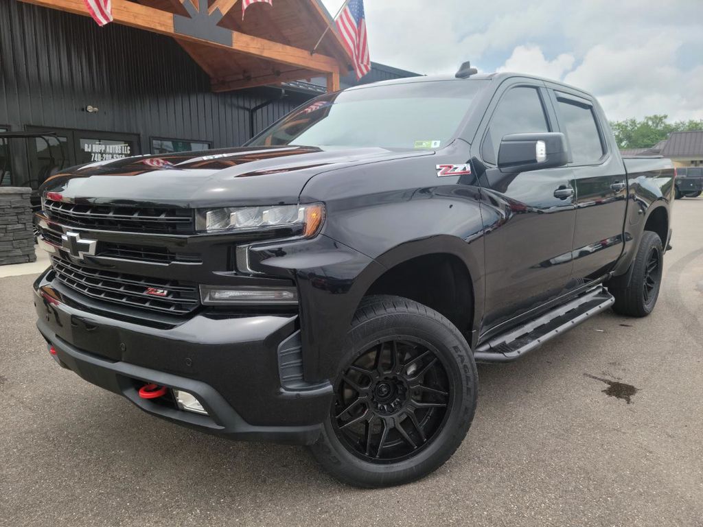 Black 2020 Chevrolet Silverado 1500 Pickup Truck Four-Wheel Drive Automatic