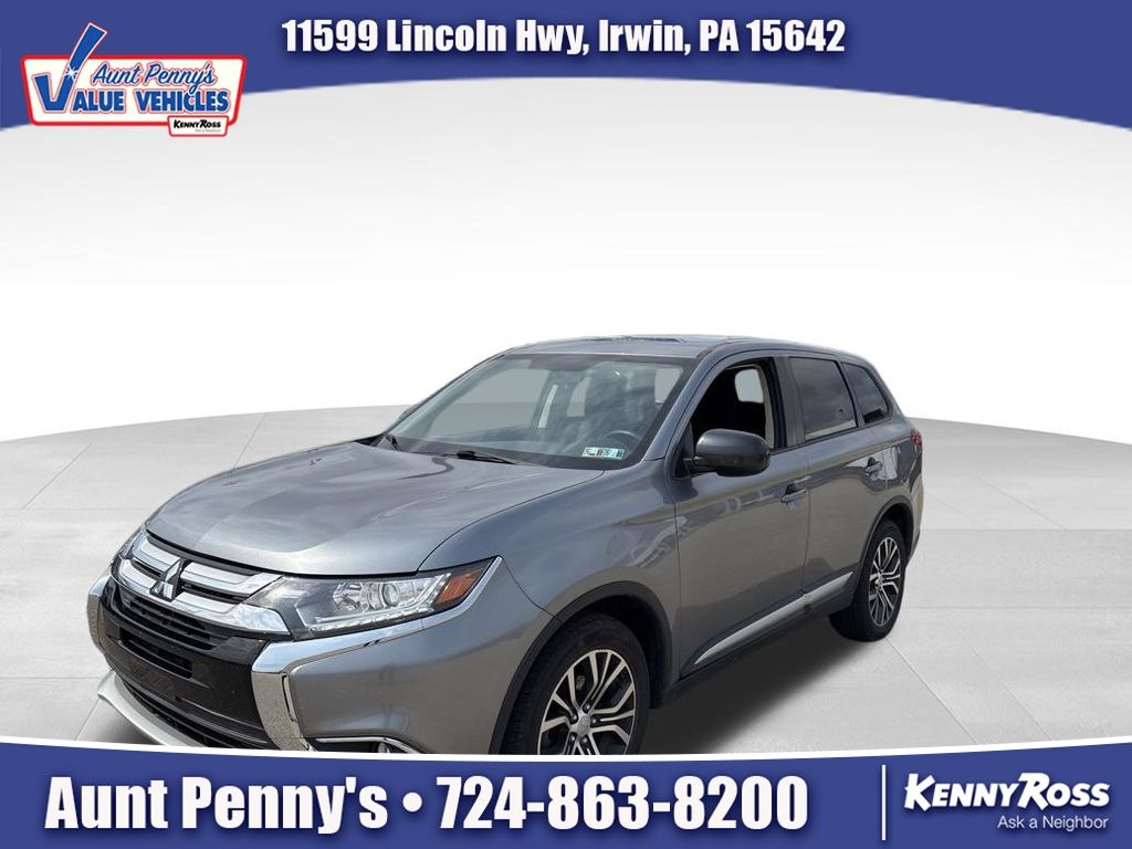 Gray Metallic 2017 Mitsubishi Outlander ES S-AWC SUV / Crossover All-Wheel Drive Continuously Variable Transmission