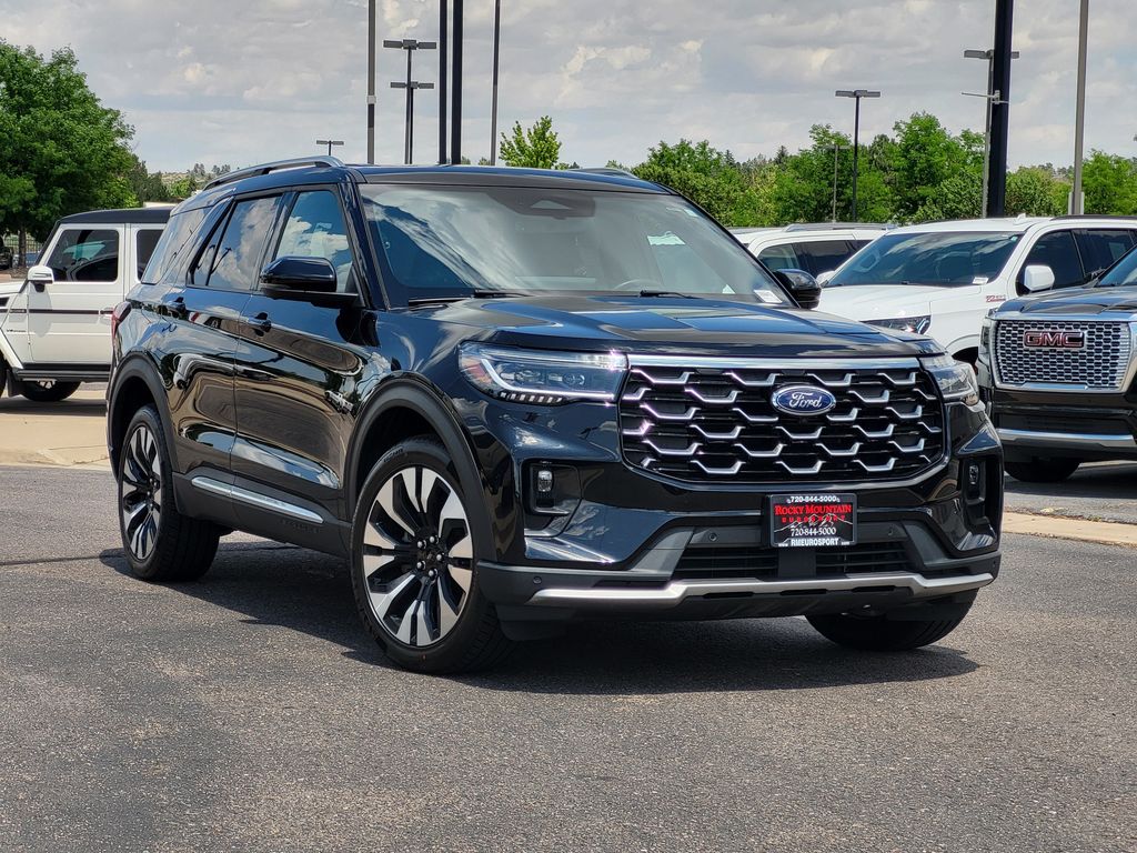 Black Metallic 2025 Ford Explorer SUV / Crossover All-Wheel Drive Automatic