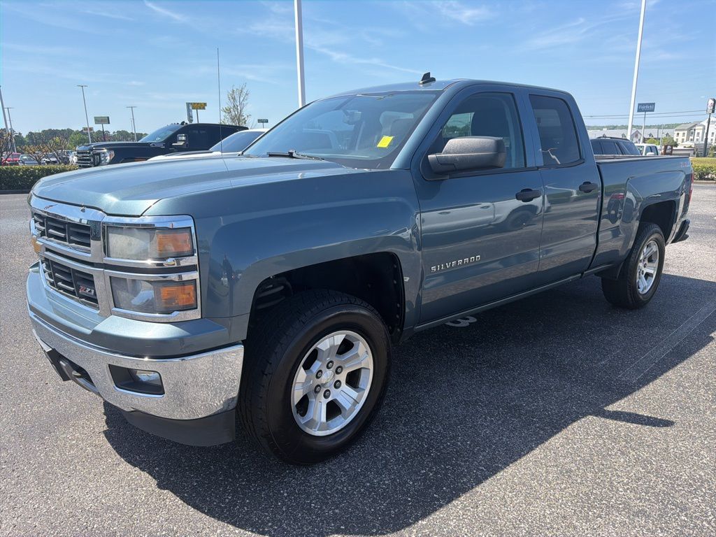Blue Granite Metallic 2014 Chevrolet Silverado 1500 LT Double Cab 4WD Pickup Truck Four-Wheel Drive 6-Speed Automatic Overdrive