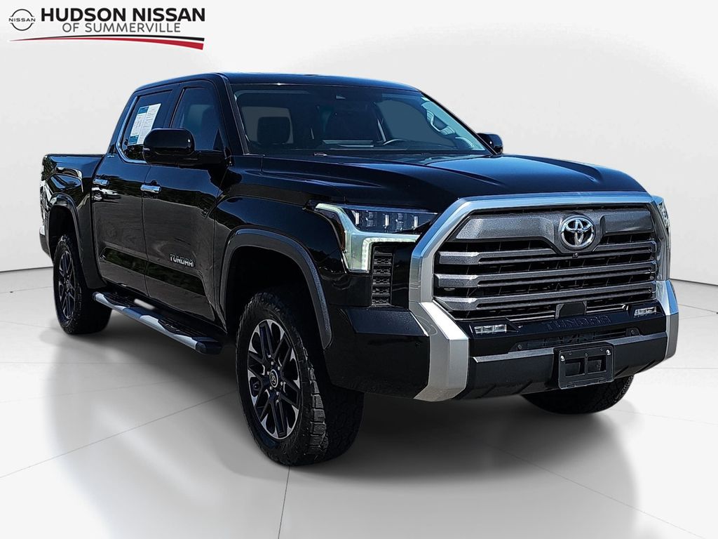 Midnight Black Metallic 2023 Toyota Tundra Pickup Truck Four-Wheel Drive Automatic