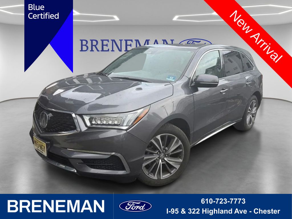 Gray (Modern Steel Metallic) 2018 Acura MDX SUV / Crossover All-Wheel Drive 9-Speed Automatic