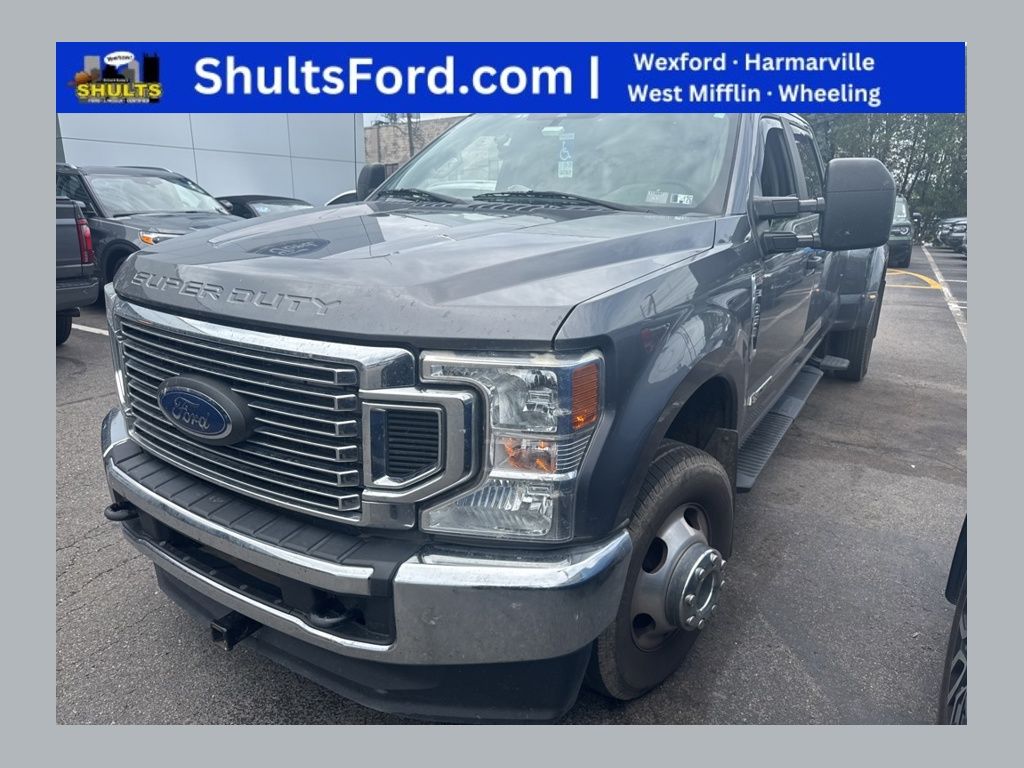 Gray Metallic 2021 Ford F-350 Super Duty XL Crew Cab LB DRW 4WD Pickup Truck Four-Wheel Drive Automatic