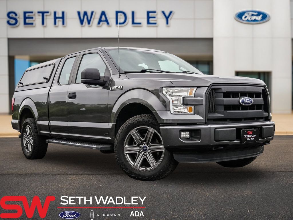 Gray (Magnetic Metallic) 2015 Ford F-150 XL SuperCab 4WD Pickup Truck Four-Wheel Drive 6-Speed Automatic