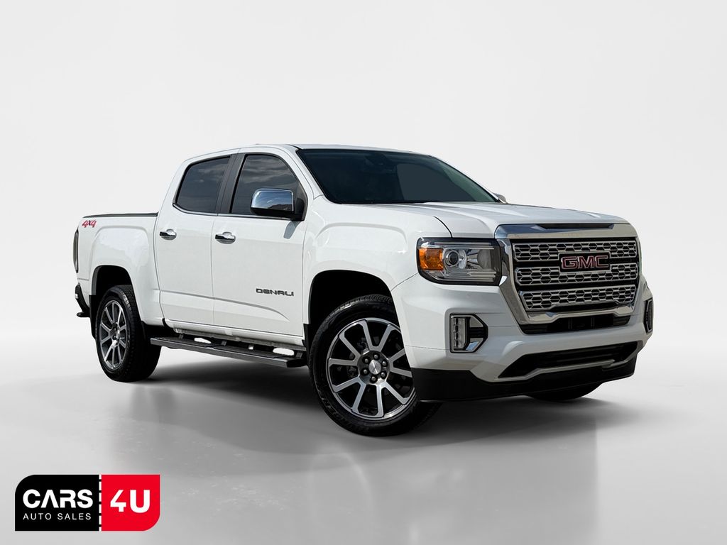 Summit White 2021 GMC Canyon Pickup Truck Four-Wheel Drive 8-Speed Automatic