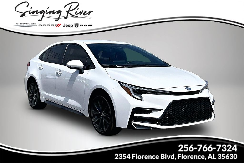 Ice Cap 2025 Toyota Corolla Hybrid Sedan Front-Wheel Drive Continuously Variable Transmission