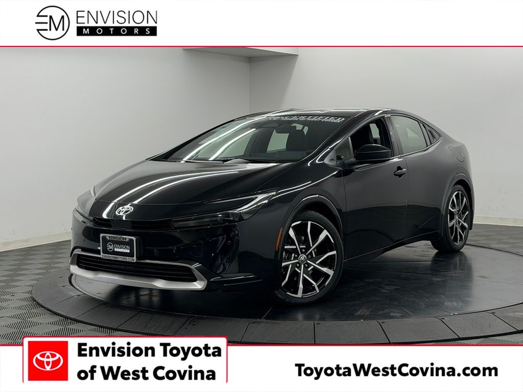 Midnight Black Metallic 2025 Toyota Prius Plug-In Hybrid Hatchback Front-Wheel Drive Continuously Variable Transmission