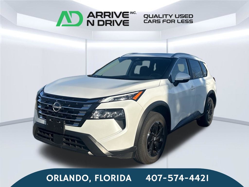 Glacier White 2025 Nissan Rogue SUV / Crossover All-Wheel Drive Continuously Variable Transmission