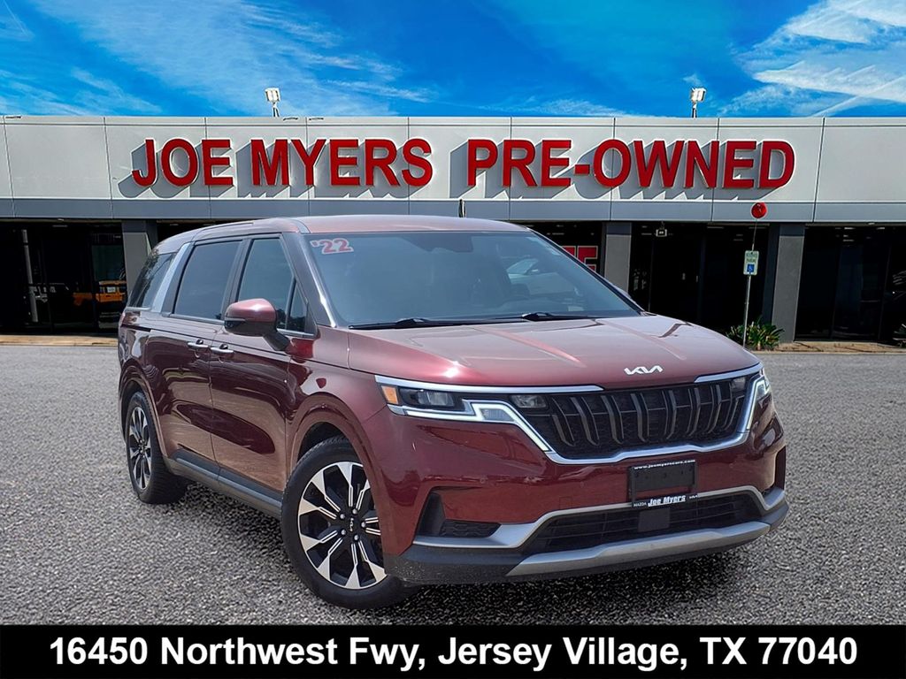 2022 Kia Carnival EX Red at Joe Myers Mazda Kia