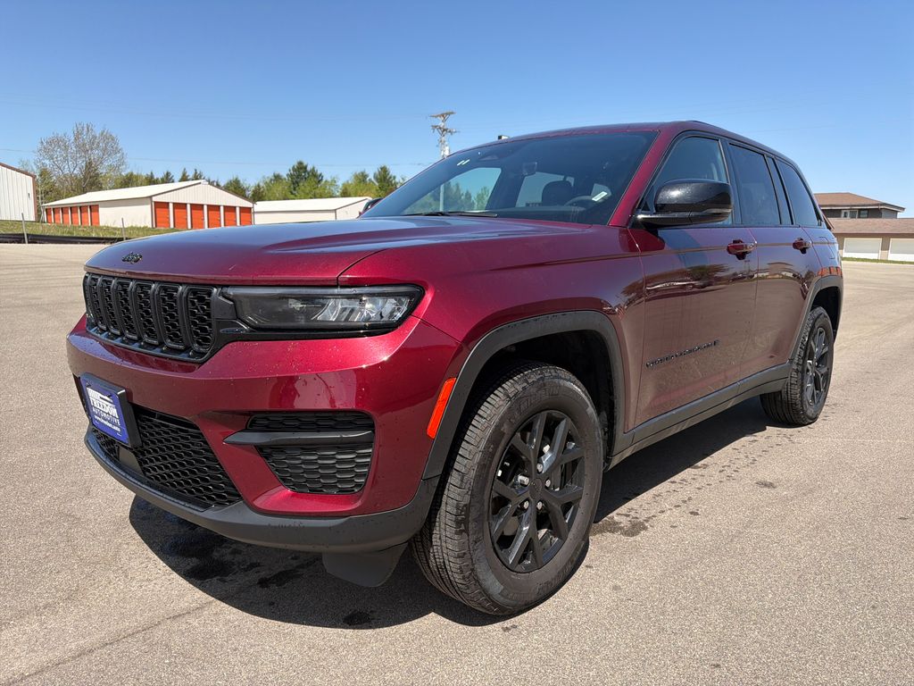 Velvet Red Pearlcoat 2025 Jeep Grand Cherokee SUV / Crossover Four-Wheel Drive 8-Speed Automatic
