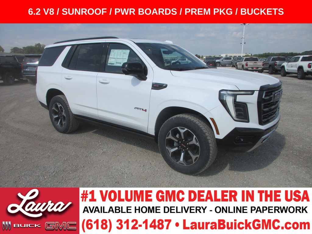 Summit White 2026 GMC Yukon SUV / Crossover Four-Wheel Drive 