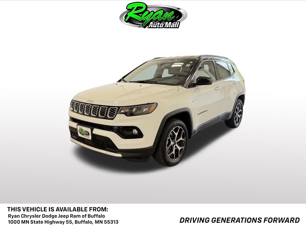 Bright White Clearcoat 2026 Jeep Compass SUV / Crossover Four-Wheel Drive 8-Speed Automatic