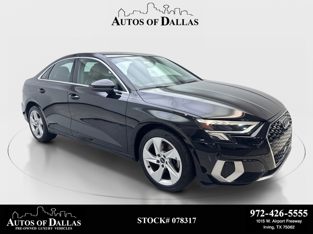 Black 2024 Audi A3 Sedan Front-Wheel Drive 7-Speed Automatic