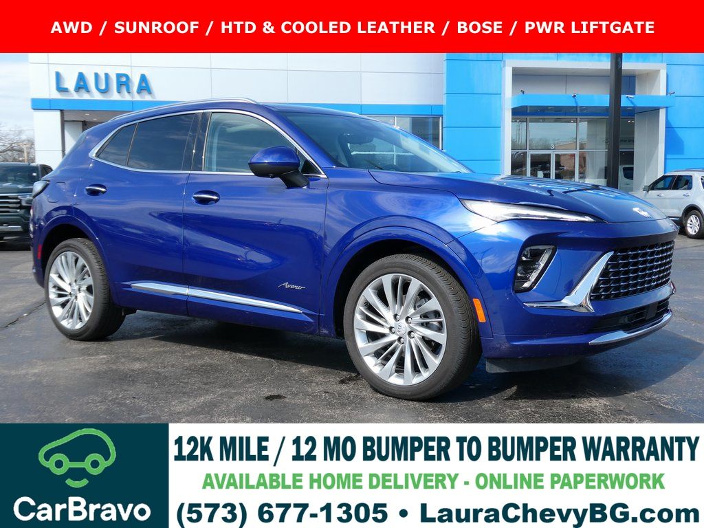 Calypso Blue Metallic 2024 Buick Envision Avenir AWD SUV / Crossover All-Wheel Drive 9-Speed Automatic