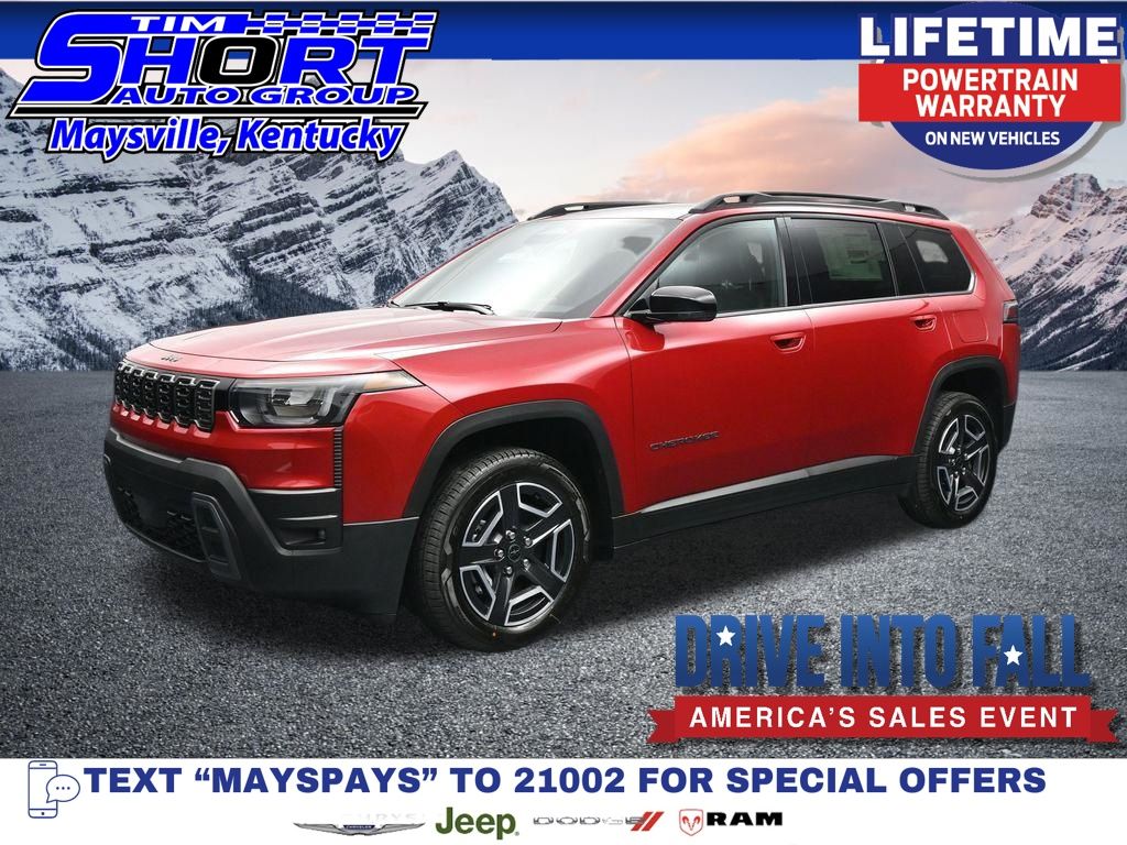 Red Hot Pearlcoat 2026 Jeep Cherokee SUV / Crossover Four-Wheel Drive Continuously Variable Transmission