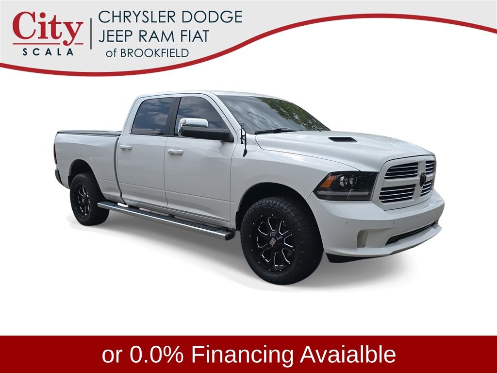 Bright White Clearcoat 2017 RAM 1500 Pickup Truck Four-Wheel Drive 8-Speed Automatic