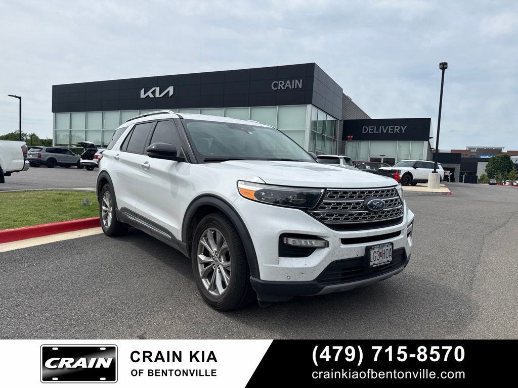 Oxford White 2021 Ford Explorer SUV / Crossover Rear-Wheel Drive Automatic