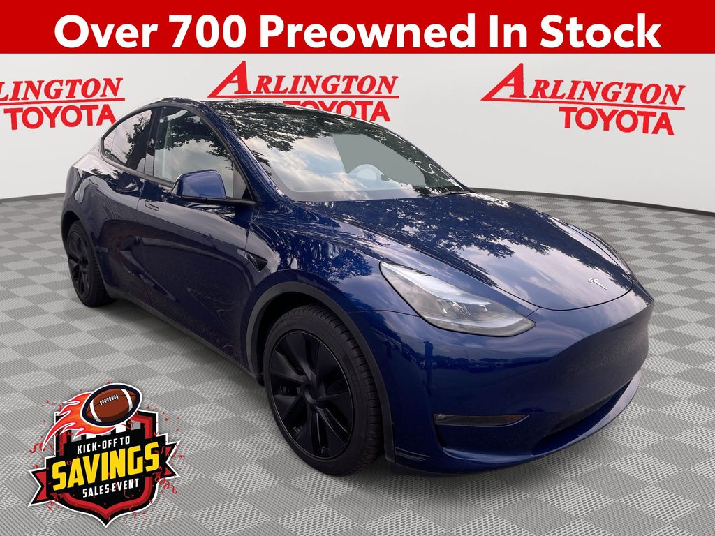 Deep Blue Metallic 2025 Tesla Model Y SUV / Crossover All-Wheel Drive 1-Speed Automatic