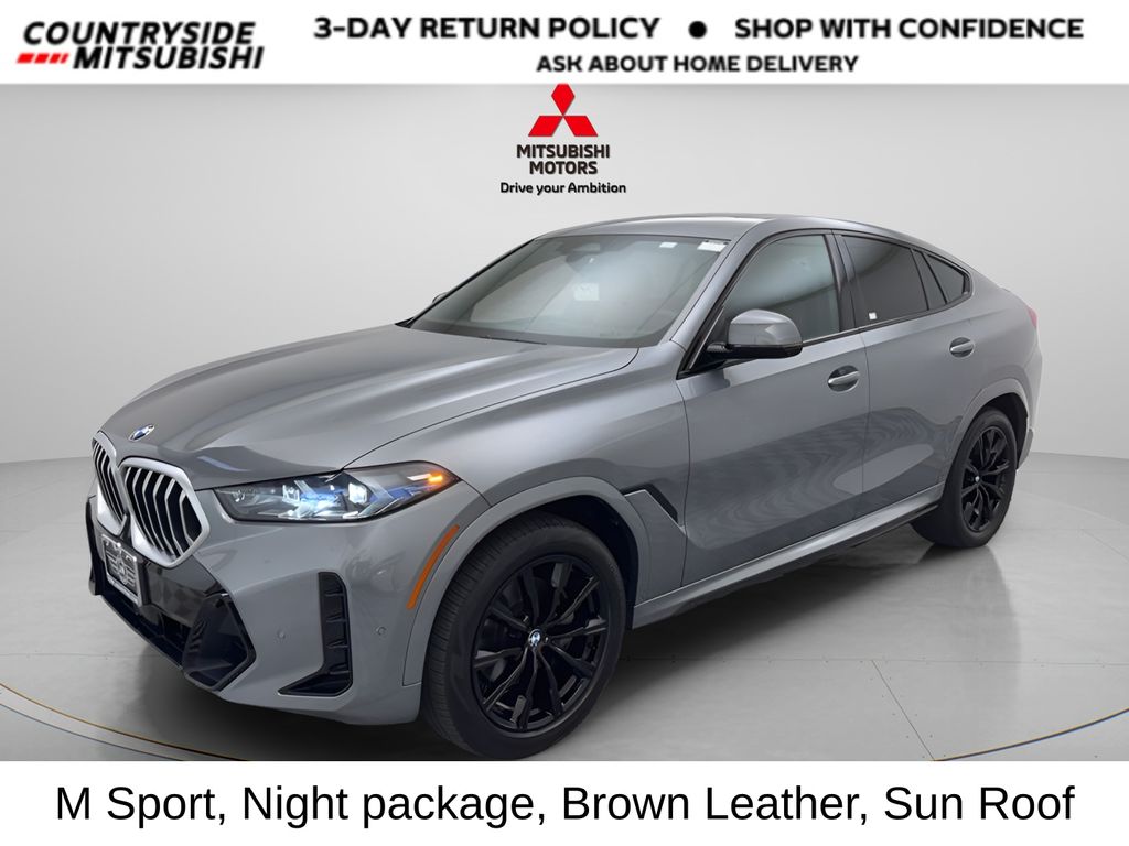 Gray Metallic 2025 BMW X6 SUV / Crossover All-Wheel Drive 8-Speed Automatic