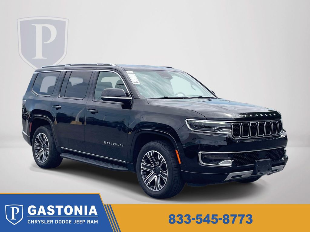 Diamond Black Crystal Pearlcoat 2024 Jeep Wagoneer Series II 4WD SUV / Crossover Four-Wheel Drive 8-Speed Automatic