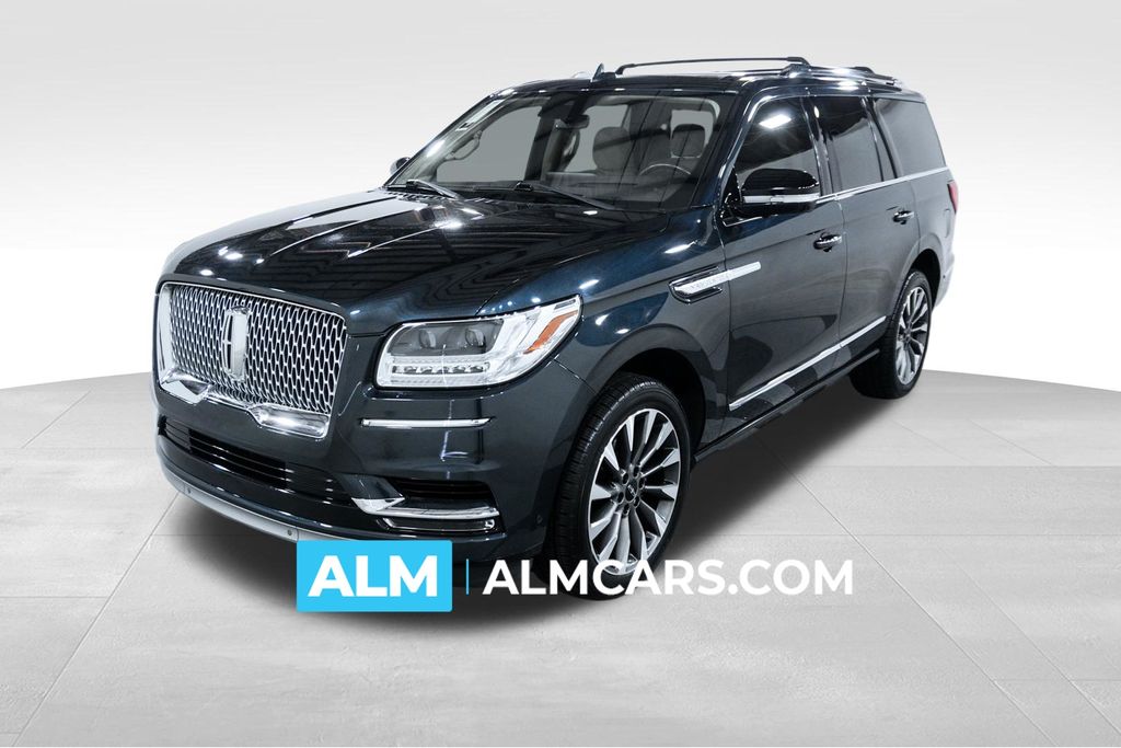 Blue 2021 Lincoln Navigator SUV / Crossover Four-Wheel Drive Automatic