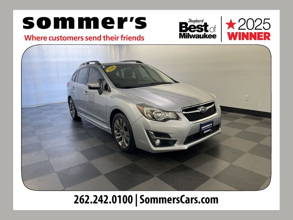Ice Silver Metallic 2016 Subaru Impreza Hatchback All-Wheel Drive Continuously Variable Transmission