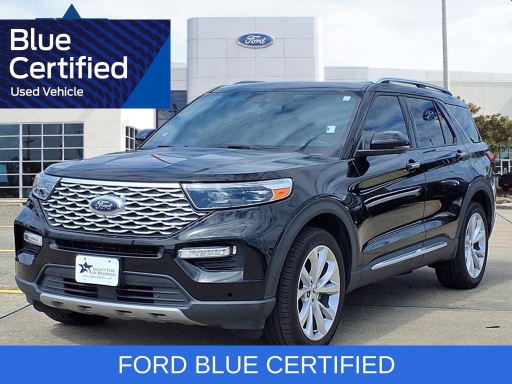 Agate Black Metallic 2022 Ford Explorer Platinum AWD SUV / Crossover All-Wheel Drive Automatic