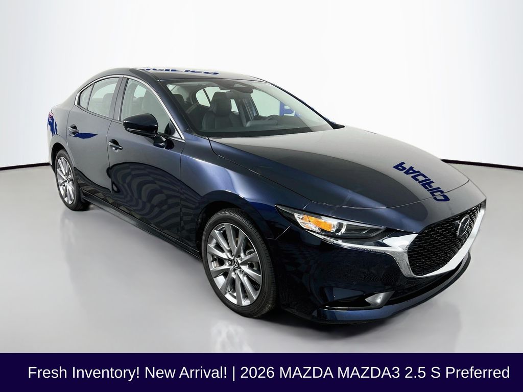 Deep Crystal Blue Mica 2026 Mazda MAZDA3 Sedan Front-Wheel Drive 6-Speed Automatic