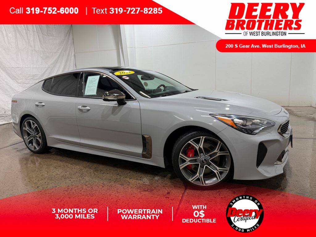 Ceramic Silver 2021 Kia Stinger GT2 RWD Sedan Rear-Wheel Drive 8-Speed Automatic