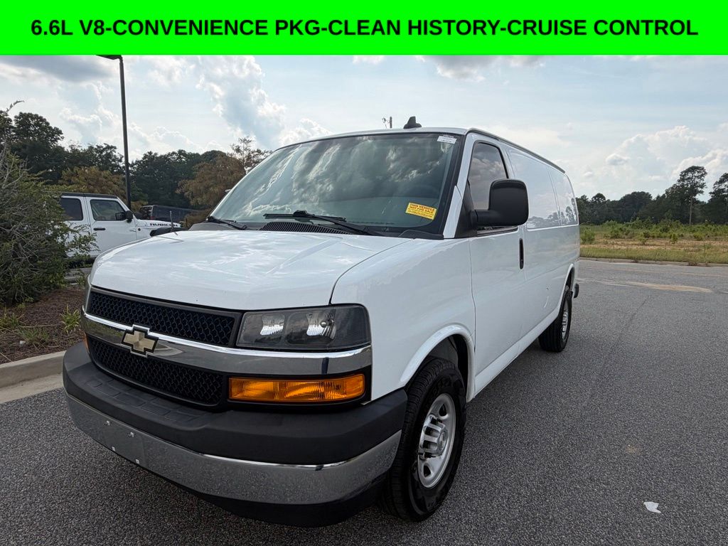 Summit White 2021 Chevrolet Express Cargo Van Rear-Wheel Drive 6-Speed Automatic Overdrive