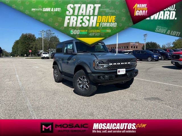 Blue (Azure Gray Metallic) 2025 Ford Bronco Badlands 2-Door 4WD SUV / Crossover Four-Wheel Drive Automatic