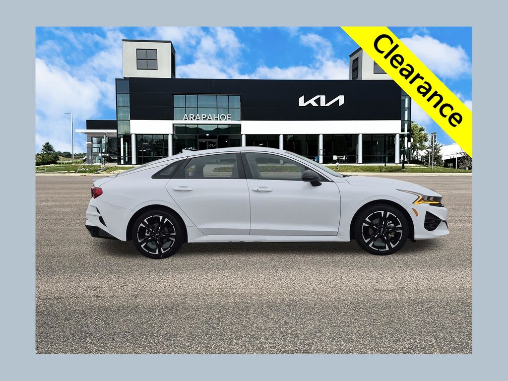 Glacial White Pearl 2024 Kia K5 Sedan Front-Wheel Drive 8-Speed Automatic