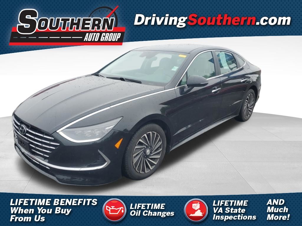 Onyx Black 2023 Hyundai Sonata Hybrid Sedan Front-Wheel Drive 6-Speed Automatic