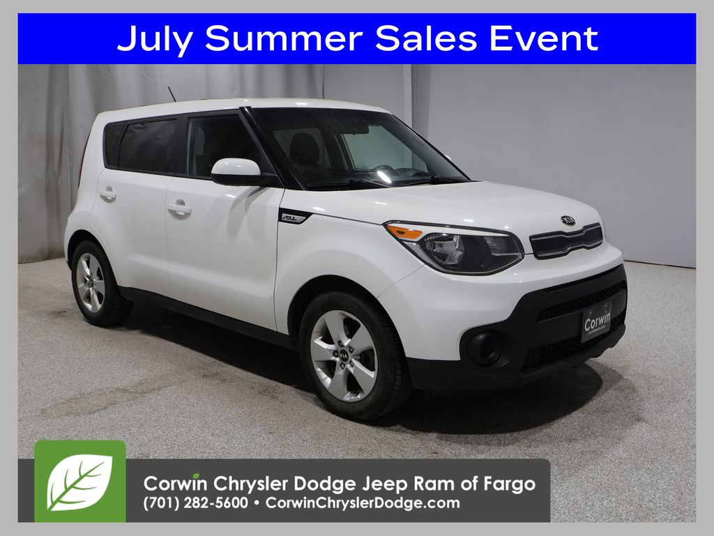 Clear White 2018 Kia Soul Wagon Front-Wheel Drive 6-Speed Automatic