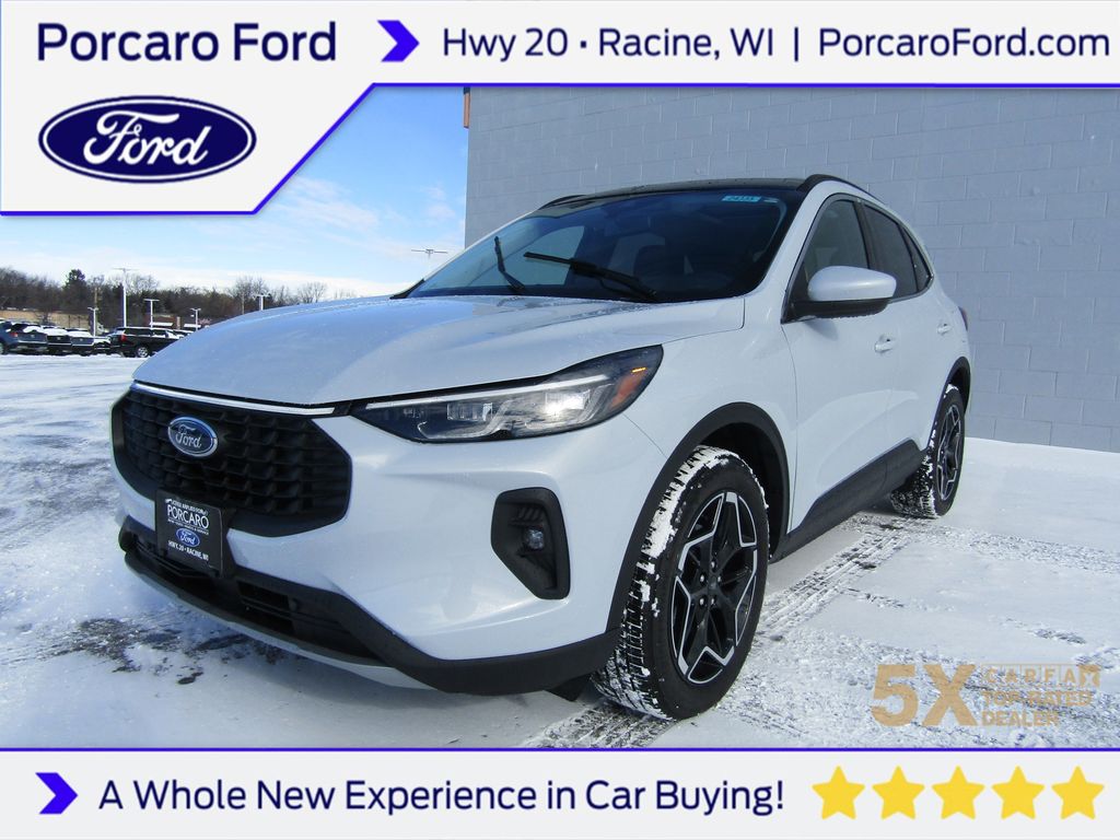 Space Silver Metallic 2026 Ford Escape Hybrid Platinum AWD SUV / Crossover All-Wheel Drive Continuously Variable Transmission