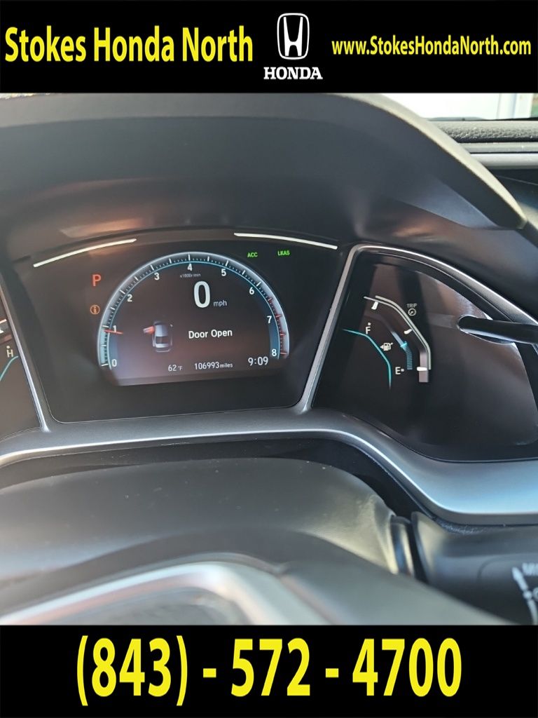 2021 Honda Civic EX-L Black at Stokes Honda North
