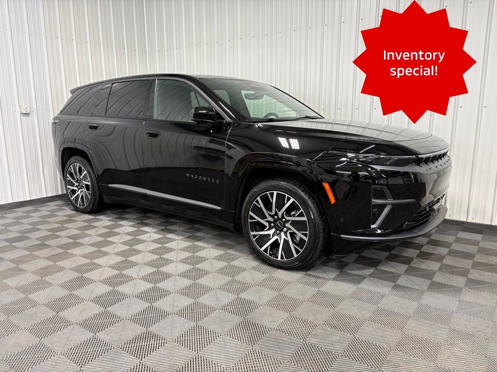 Diamond Black Crystal Pearlcoat 2025 Jeep Wagoneer S SUV / Crossover Four-Wheel Drive 1-Speed Automatic