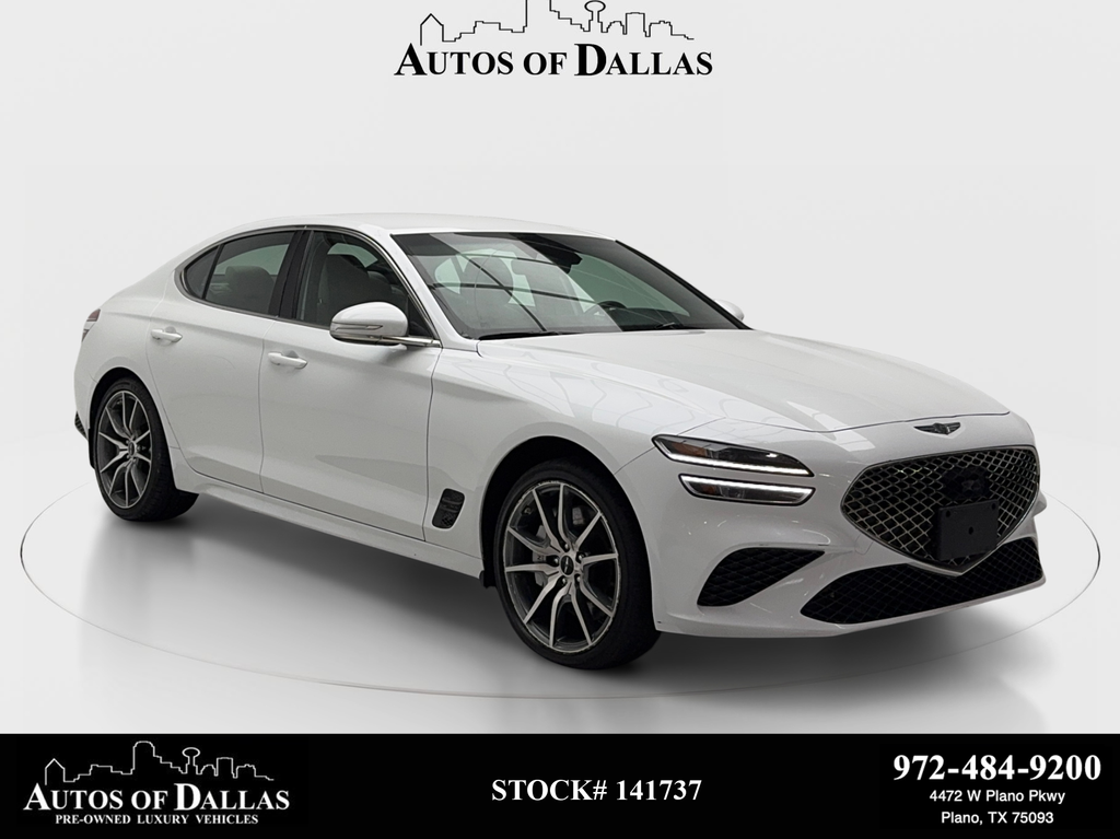 Uyuni White 2024 Genesis G70 Sedan Rear-Wheel Drive 8-Speed Automatic