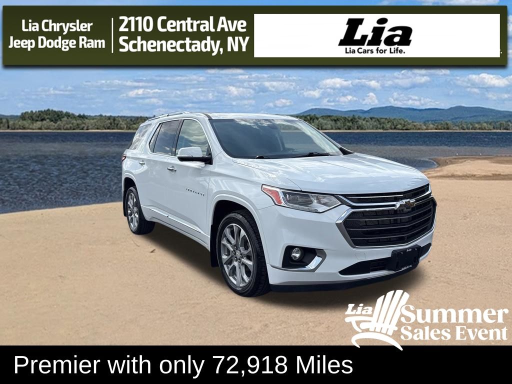 Summit White 2020 Chevrolet Traverse Premier AWD SUV / Crossover Four-Wheel Drive 9-Speed Automatic