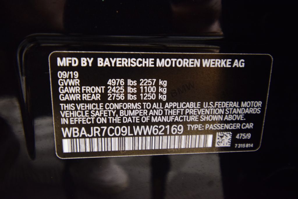 used 2020 BMW 5-Series car, priced at $19,000