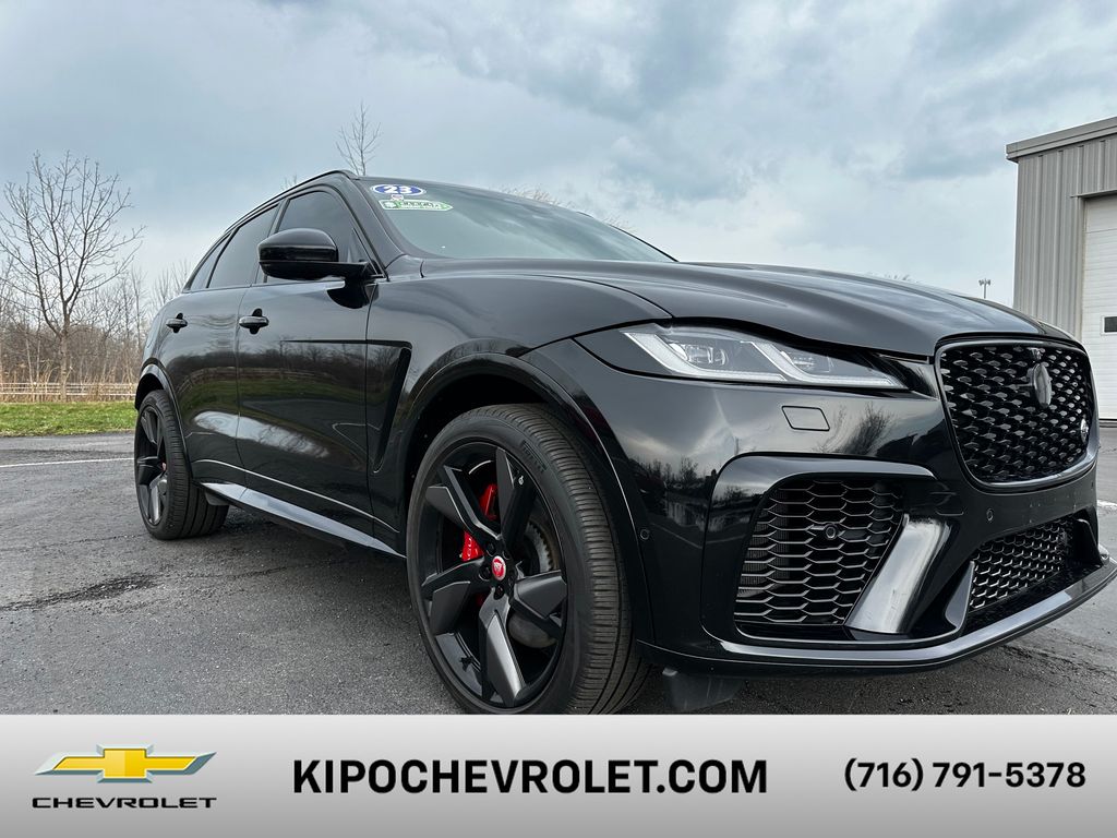 Santorini Black 2023 Jaguar F-PACE SVR AWD SUV / Crossover All-Wheel Drive 8-Speed Automatic